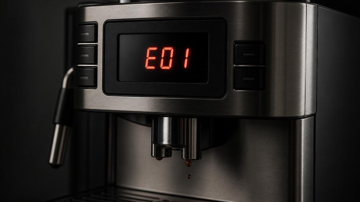 Erro E01 e E02 na Máquina Saeco: O Que Significa e Como Resolver