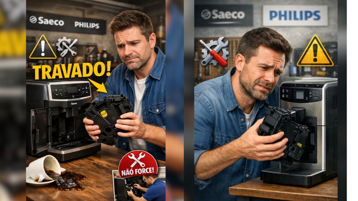 Grupo de Café Travou na Saeco Philips? Veja Como Resolver
